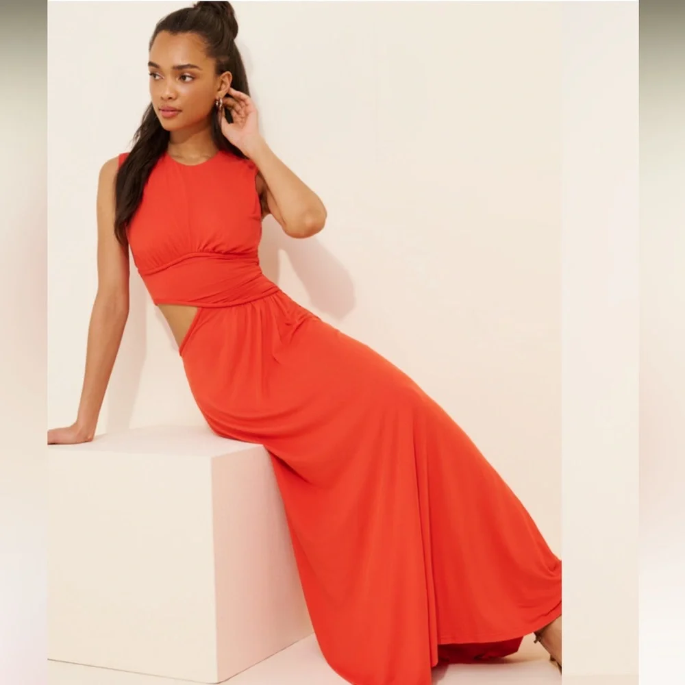 MISHA COLLECTION Orange Maxi Dress - Picture 4 of 6
